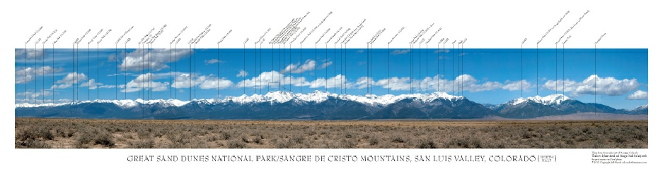 Great Sand Dunes National Park/ Sangre De Cristo Mountains, San Luis Valley, Colorado