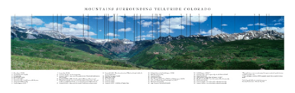 Mountains Surrounding Telluride, Colorado (Summer)