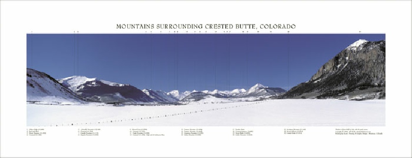 Mountains Surrounding Crested Butte, Colorado