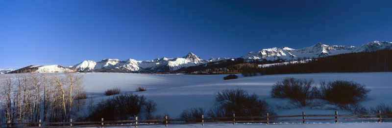 San Juan Mountains in Winter, Top of Dallas Divide - Colorado